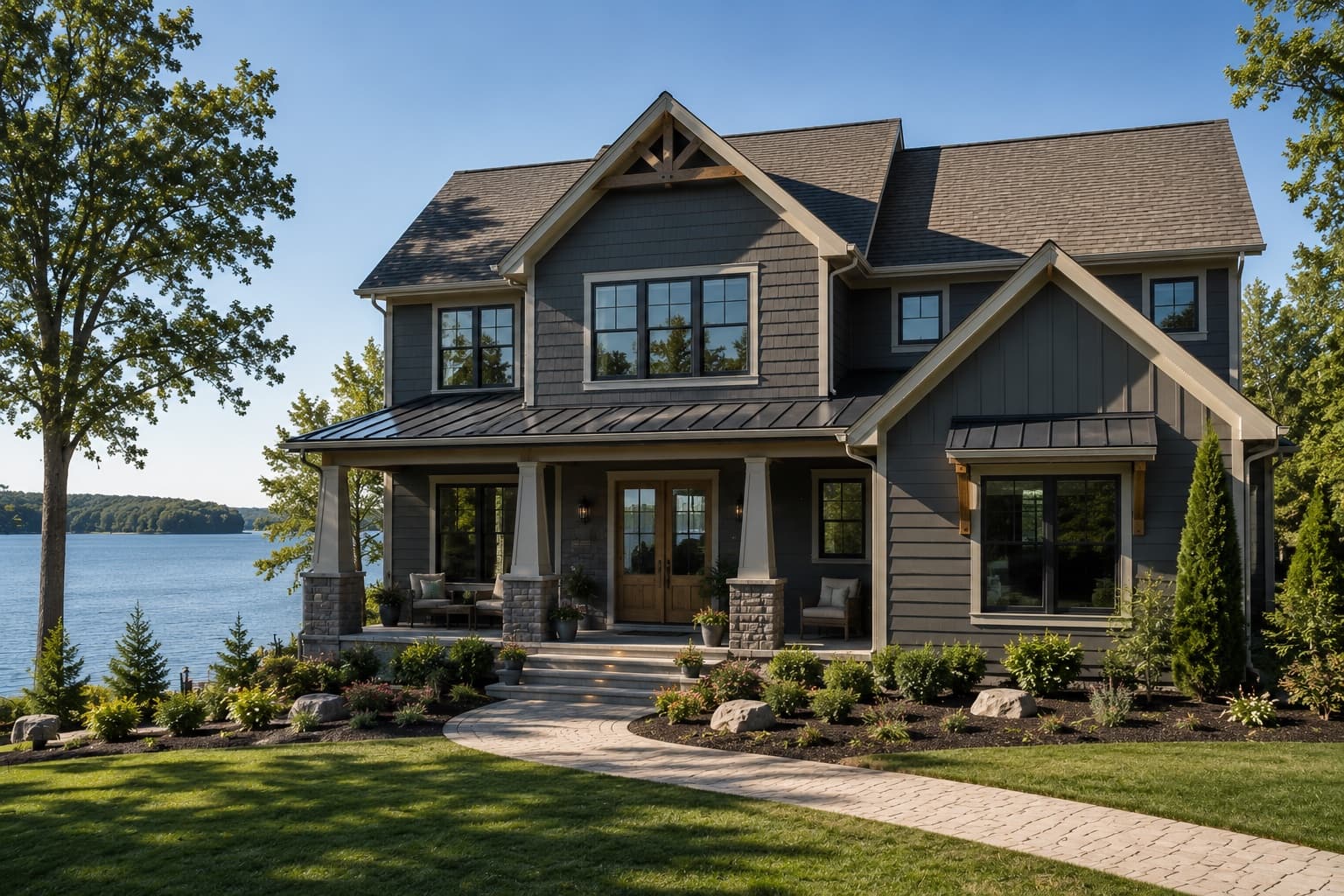Lake Murray waterfront exterior in Chapin